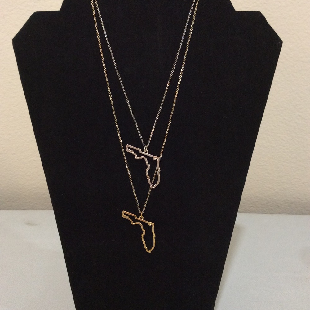 Outline Florida necklace